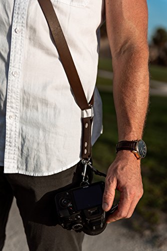 Camera Strap Accessories for One Camera -Professional Single Leather Harness Shoulder Strap Solo Camera Quick Release Gear for DSLR/SLR ProInStyle Strap by Coiro - Thumbnail 7