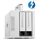 TERRAMASTER TD2 Thunderbolt 3 Professional-Grade 2-Bay External Hard Drive Enclosure RAID 0/RAID1/JBOD Hard Disk RAID Storage