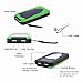 Foreverrise Solar Charger 15000mAh High Capacity Solar Panel Power Bank Portable Battery Pack Bright LED lights Dual USB Solar Battery Charger for Cell Phone,Tablet and othersUSB Devices(Green)