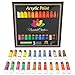 Acrylic paint set 24 colors for Artists. Brush set. Paint kit for Canvas, Rocks, Wood, Ceramic, Fabric, Crafts. Non-Toxic & Vibrant-Perfect for Adults, Kids, Beginners, students. Rich Pigment & qualit