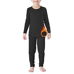 Zando Girls Thermal Underwear Set for Kids 4T-5T