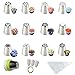 SASRL Russian Piping Tips For Cupcakes Decoration 23-Pcs Set (12 Russian Tips 10 Disposable Pastry Bags 1 Tri-Color Coupler)