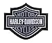 Harley-Davidson Silver Bar & Shield Patch 2XL 9 1/4'' x 7 11/16'' EMB302546