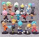 AG Goodies 16pcs Dragon Ball Z Super Dragon Stars Toys Goku Action Figures Cake Toppers Set - Toy Collection Gift