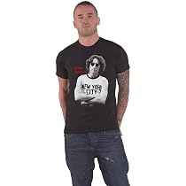 John Lennon New York City T-Shirt - Official Black B&W Logo Tee, Men's Size M, 100% Cotton - View #6