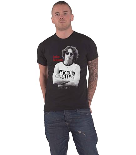 Amazon.com: Men's John Lennon Self Portrait Full Colour T-Shirt