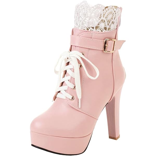 Botas Militares Con Cordones Para Mujer Tacón Grueso Plataforma  Talla 43