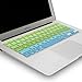 Kuzy - MacBook Keyboard Cover for Older Version MacBook Pro 13, 15, 17 inch and MacBook Air 13 inch, iMac Wireless Keyboard, Apple Computer Accessories Key Board Silicone Skin Protector - Ombre Green