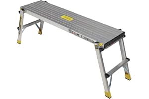 Gorilla Ladders 47.25 in. x 12 in. x 20 in. Aluminum Slim-Fold Work Platform with 300 lbs. Load Capacity