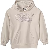 PUMA girls Puma Vibe Pk Ctn Fleece Oversized Pullover Hoodie