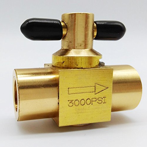 Buy 1/4"NPT High Pressure Brass Shut Off Ball Valve for Carpet Cleaning