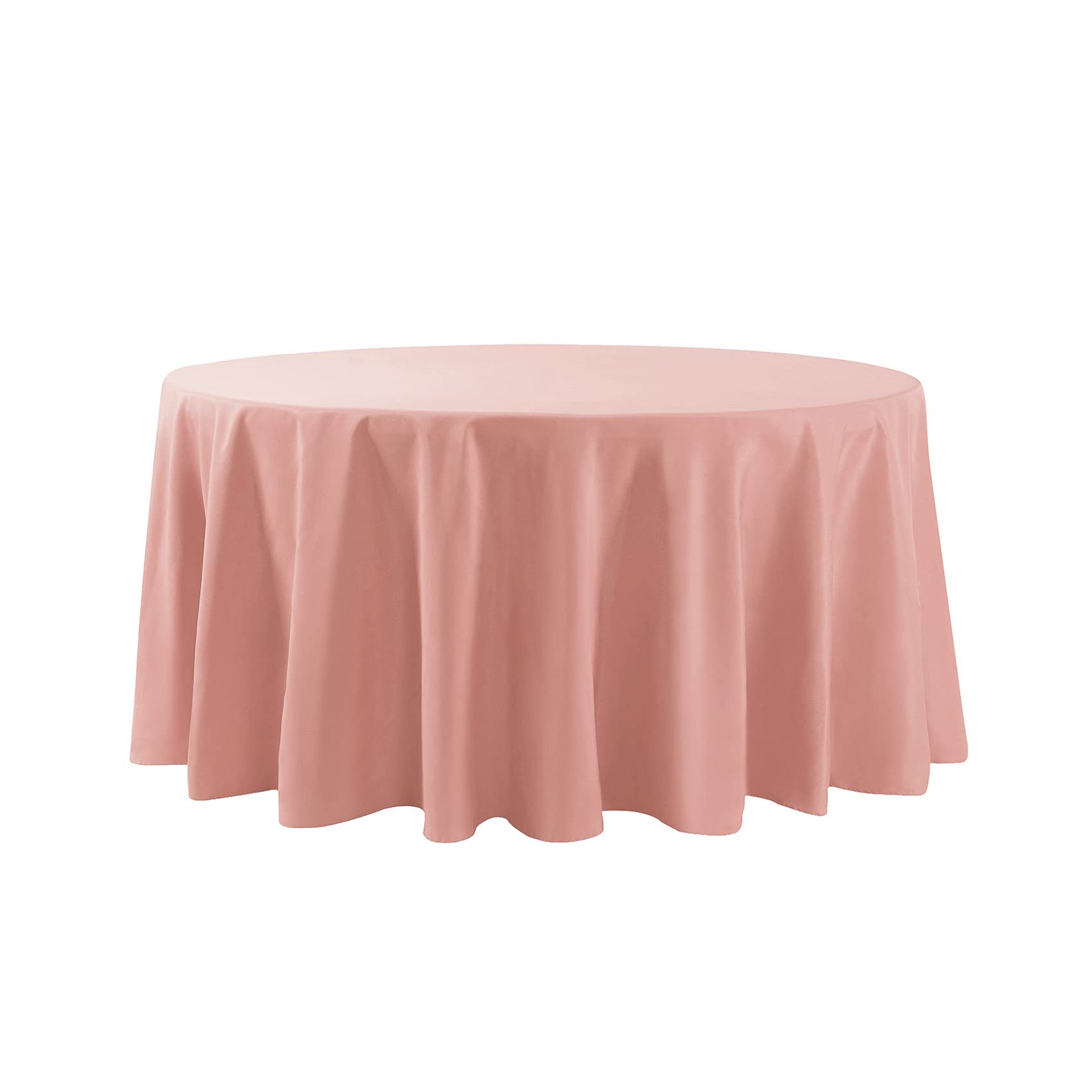 Condition photo showing As Is for 132 inch round tablecloth washable polyester table cloth decorative table cover for wedding party di