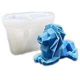 Silicone Molds 3D Geometric Lion, Aromatherapy