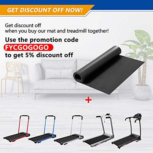 FYC Exercise Equipment Mat High Density Treadmill Mat, Exercise Bike