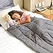 Fabula Life 5lbs Weighted Blanket for Kids, Premium Cotton Heavy Blanket with Glass Beads for Calm Deep Sleep (48