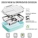 Kids Stainless Steel Lunch box - 2019 Upgraded Leak Proof 3-Compartment bento-Style Food containers-Ideal Portion Sizes for Ages 4 to 15 - BPA-Free and Food-Safe Materials