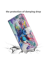 Zenfone Max Plus funda portafolios, zb570tl Premium funda de piel sintética, cotdinforca 3d Creative diseño de efecto pintado cuerpo completo Funda protectora para Asus Zenfone Max Plus (M1).