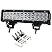 Willpower 12 inch 72W Spot Flood Combo LED Work Light Bar for Truck Car ATV SUV 4X4 Jeep Truck Driving Lamp (72W,Combo)
