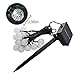 LMID Solar Lights LED Landscape Lighting 4.8M 20LED Crystal Ball Patio String Waterproof Christmas Lights Solar Powered light Lamp for Garden, Yard, Home, Christmas Tree, Parties (Warm White)