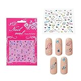 Elite99 3D Design Nail Art Stickers with Rhinestones Collection Tip Decal Manicure