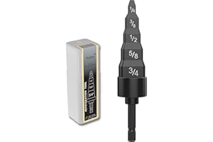 NEEFOIR HVAC Repair Tool, Swage Tube Expander 5 in 1 Air Conditioner Copper Pipe Expander Swaging Drill Set Copper Tubing Tool with 1/4'', 3/8'',1/2'',5/8'',3/4''