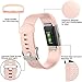 Maledan Bands Replacement Compatible with Fitbit Charge 2, 3-Pack, Large Blush/Rose Pink/Plum