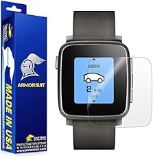 ArmorSuit MilitaryShield® - Pebble Time Steel Screen Protector [Full Coverage][2 Pack] Anti-Bubble Ultra HD Shield w/ Lifetime Replacements