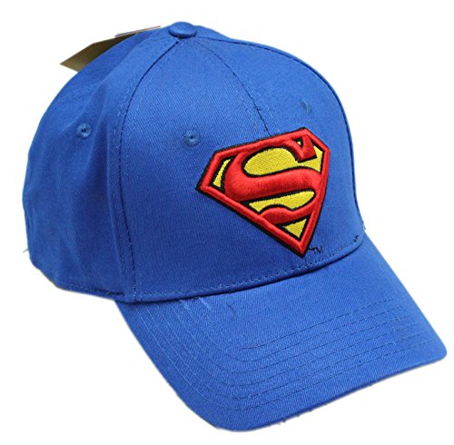 Superman Men's Logo Curved Brim Baseball Cap, Royal, One Size
