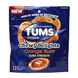 Tums Chewy Delight 1177mg Orange Rush 32 Chewables