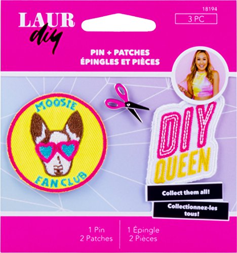 LaurDIY 18194 Pins & Patches Sweetie Pie, Pink