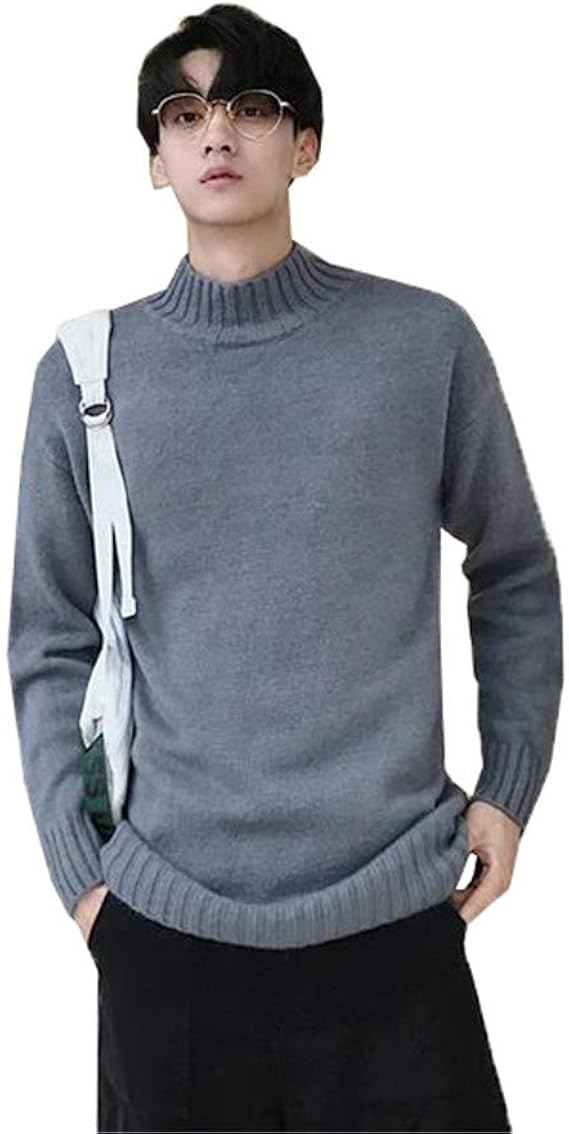 Amazon ミートン メンズ トップス ファッション 秋物 セーター ニット アウター カーディガン タートルネック 厚手 コンフォート 長袖 人気 カジュアル 無地 カップル服 大きいサイズ ゆったり かっこいい 通勤 通学 おしゃれ 春秋冬 カーディガン 通販