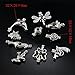 10pcs Mix Stainless Steel Tones Alloy Bead Cage Pendant - Add Your Own Pearls, Stones, Rock to Cage,Add Perfume and Essential Oils to Create a Scent Diffusing Locket Pendant Christmas Gift Charms