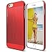 elago® [Outift Matrix][Extreme Red] - [Premium Hybrid Construction][Brushed Aluminum][Spark Design Award] - for iPhone 6/6S Plus