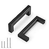 Probrico 5 Pack Black Cabinet Pulls Stainless Steel