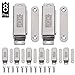 JQK Magnetic Door Catch, Stainless Steel Cabinet Magnet Closet Catches 8 Pack, 1.2mm Thickness 45 lbs Silver, CC102-P8