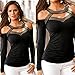 FAPIZI ♥ Women Blouse ♥ Sexy Fashion Long Sleeve Off Shoulder Women Top T Shirt Blouse (L, Black)