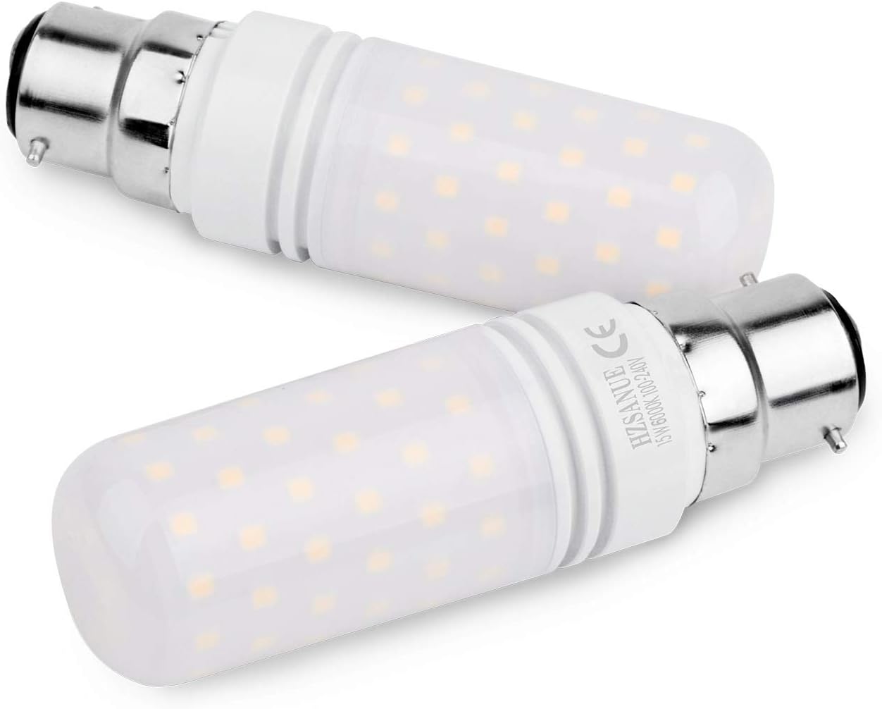 HZSANUE Led Light Bulbs 15W, 120W Incandescent Bulbs Equivalent, 1500Lm, 6000K Daylight White, B22 Bayonet Cap Corn Bulbs, Pack of 4 - Image 4