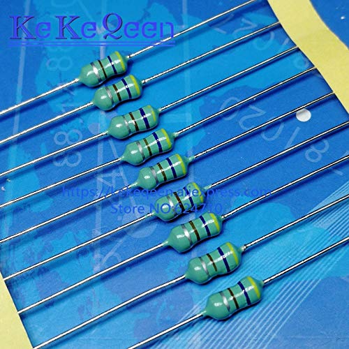 Batcus 50PCS/LOT Original New 0410 Inductor 1mH 1.2mH 1.5mH 1.8mH 2.2mH 2.7mH 3.3mH 4.7mH 1/2W Color Circle Coils Inductor - (Value of Resistance: 1.5mH)