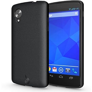 LG Nexus 5 Case - Diztronic Matte Back Flexible TPU Series - Black