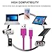 USB Cable, Pofesun 3 Pack Premium 6Ft Extra Long Micro USB Cable Charging & Sync Data Cable Charger Cord for Samsung, Nexus, LG, Motorola, Android Smartphones and More. (Purple+Pink+Rose)