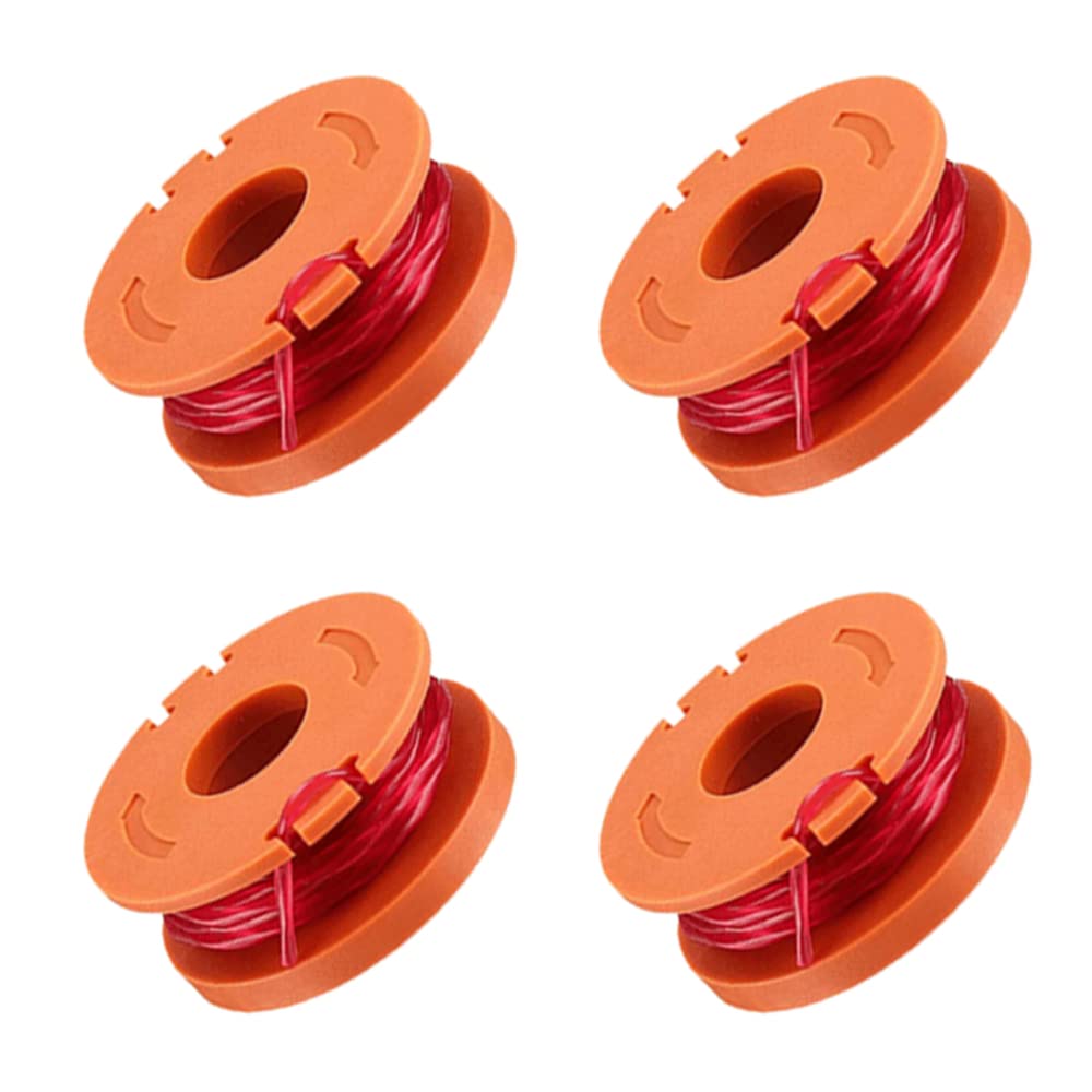 1.65mm WA0004 Strimmer Replacement Spool Line Compatible with Worx Grass Trimmers WG157E, WG157E.9, WG163E, WG184 (4pcs)