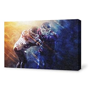 Canvas Wall Art Sports Pictures Home Wall Decorations for Bedroom Living Room Paintings Canvas Prints Framed - 12x18 inches