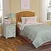Leggett & Platt Finley Wood Headboard Panel with Curved Top Rail and Slatted Grill Design, Maple Finish, Twin