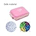 XDOBO Pill Box 7 Day Portable for Travel 8 Compartments Weekly Medicine Vitamin Plastic Pill Organizer BPA Free Good for Purse and Pocket (Pink)