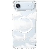 MOSNOVO for iPhone Air Case | Compatible with Magsafe | Military Grade 6.6ft Drop Tested | Camera Control | Clear with Cloud Design