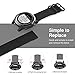 MoKo Band Compatible with Garmin Fenix 3, Fine Woven Nylon Adjustable Replacement Strap Fit Fenix 3/Fenix 3 HR/Fenix 5X/5X Plus/D2 Delta PX/Descent mk1/ Quatix 3, Double Buckle Ring,
