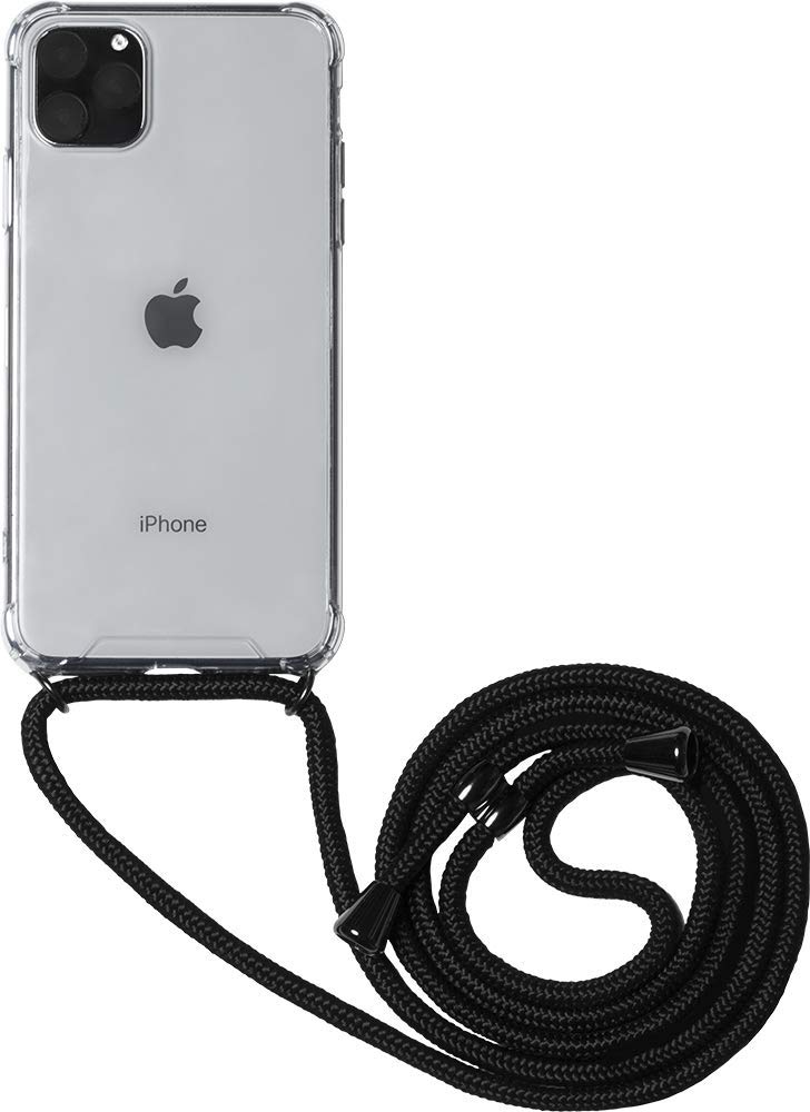 BIGBEN CONNECTED iPhone 11 Pro Max Hard Transparent Case with Removable Shoulder Strap