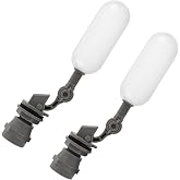 MMonDod 2 Pack 1/2 Inch NPT Mini Float Ball Valve Kit for Auto Water Tank | Mini float ball valve kit for water tanks, humidifiers, ponds and automatic fill feed shut off water control use