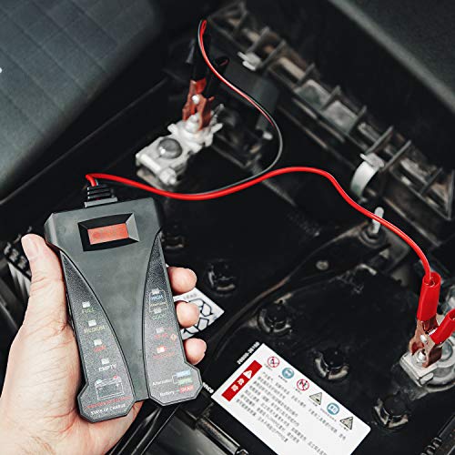 AUTDER Car Battery Tester 12V Digital Battery Tester Voltmeter and