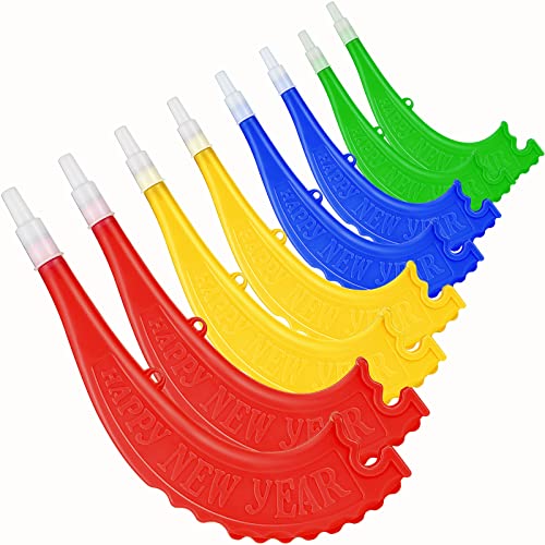 8 Pieces Plastic Shofar Horn Colorful Rosh Hashanah